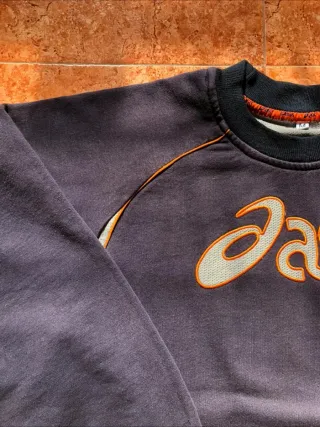 Sudadera Asics Azul marino distressed