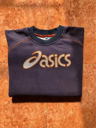 Sudadera Asics Azul marino distressed