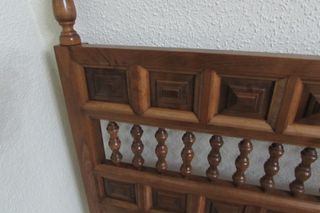 Cabecero Madera Maciza Estilo Castellano Cama 90