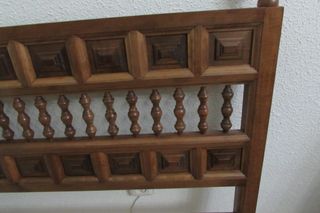 Cabecero Madera Maciza Estilo Castellano Cama 90