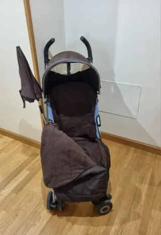 Silla de paseo Maclaren azul y marrón