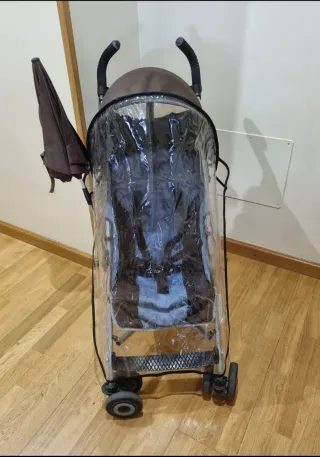 Silla de paseo Maclaren azul y marrón