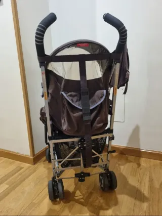Silla de paseo Maclaren azul y marrón