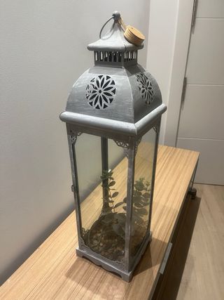 Farolillo Decorativo Gris