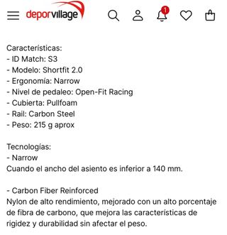 Sillín Selle San Marco Shortfit 2.0 Open-Fit