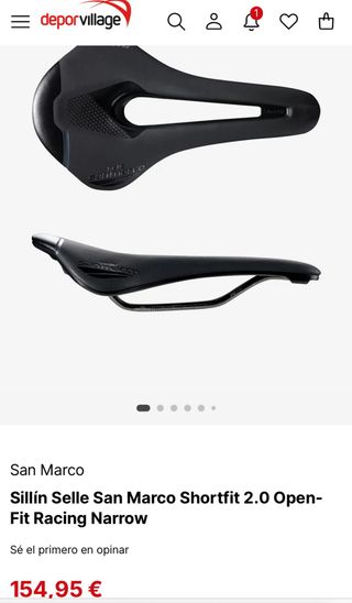Sillín Selle San Marco Shortfit 2.0 Open-Fit