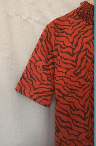 Vestido Zara Animal Print Talla L