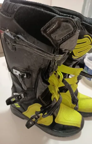 Botas Motocross Enduro Negro y Amarillo