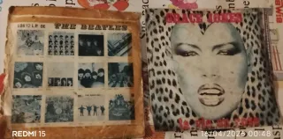 2 Vinilos The Beatles y Grace Jones