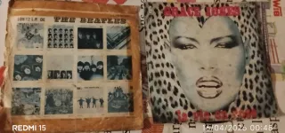 2 Vinilos The Beatles y Grace Jones