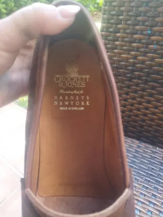 Mocasín ante solo pie derecho Crockett & Jones 12D