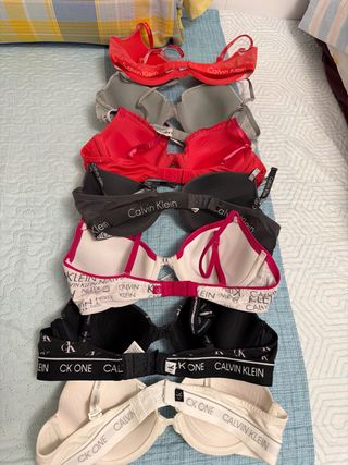 Lote 7 Sujetadores Calvin Klein