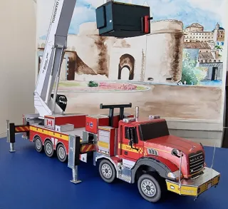 Maqueta Camión  MACK Bomberos Toronto