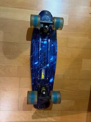 Skate Penny Board Azul Galaxia