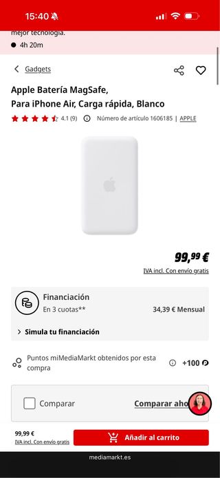 iPhone Air Battery MagSafe Apple
