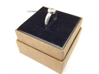 sortija oro 18k con piedra con circonita