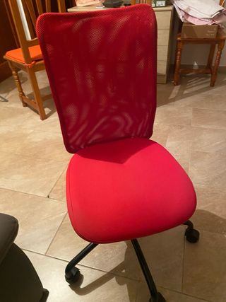 Silla de escritorio roja