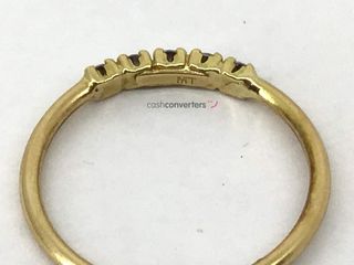 anillo oro 18k con piedra con circonita