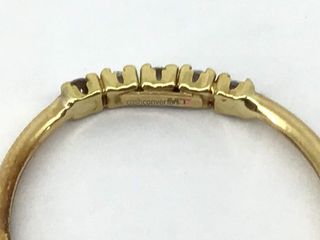 anillo oro 18k con piedra con circonita