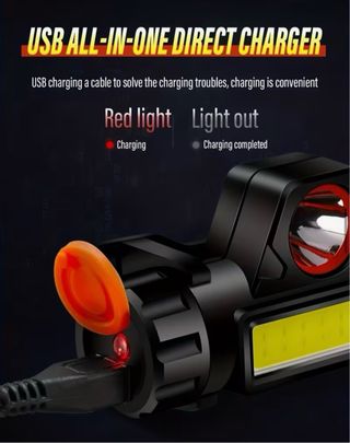 ¡OFERTA! Luz frontal LED+COB Nueva