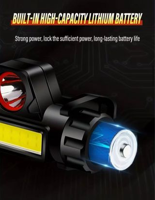 ¡OFERTA! Luz frontal LED+COB Nueva