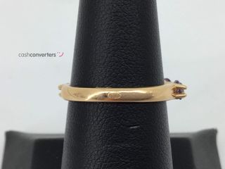 sortija oro 18k con piedra con circonita