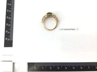 sortija oro 18k con piedra con circonita