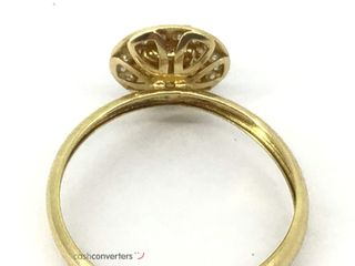 anillo oro 18k con piedra con circonita