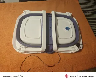 Bañera bebé plegable con termómetro
