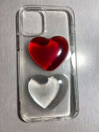 Custodia iPhone 12/12 Pro Cuore Rosso
