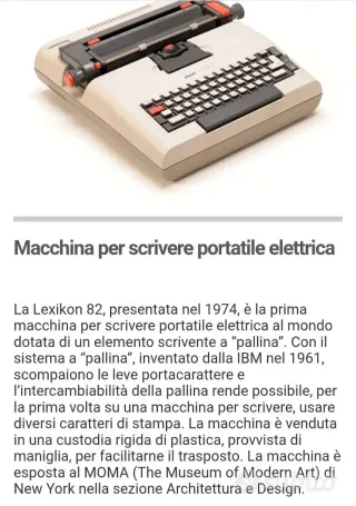 Macchina da scrivere Olivetti Lexikon 82