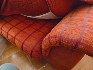 Sofa de 3 plazas rojo