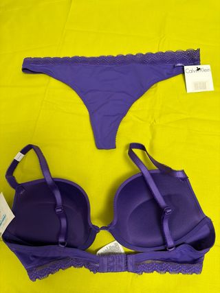 Conjunto Sujetador y Braguita Calvin Klein Morado