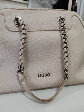 Borsa Liu Jo bauletto bianca e argento