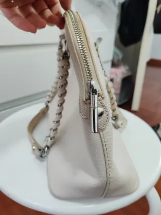 Borsa Liu Jo bauletto bianca e argento