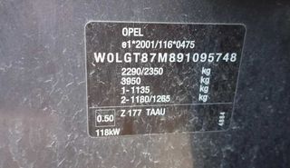 Opel 474825 llanta insignia sports tourer cosmo