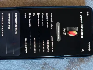 Samsung S21 Ultra 5G Negro + Funda Azul