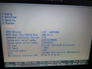 Portatile IBM nero