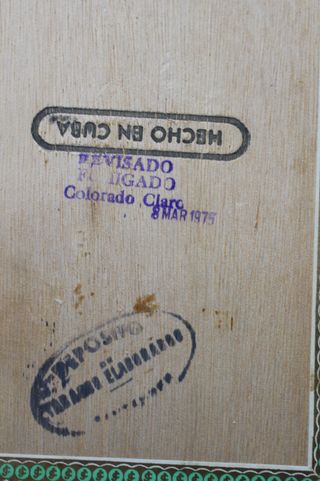 Scatola vuota di sigari La Flor de Cano. J. Cano. L'Avana.