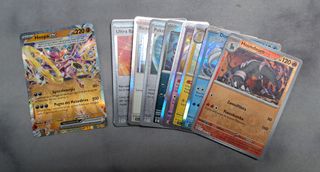 LOTE 75 CARDS POKEMON - ITALIANO (EX, HOLO, RARAS)