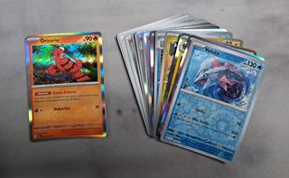 LOTE 75 CARDS POKEMON - ITALIANO (EX, HOLO, RARAS)