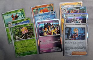 LOTE 75 CARDS POKEMON - ITALIANO (EX, HOLO, RARAS)