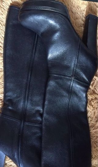 Stivali alti Prada in pelle nera Taglia 41