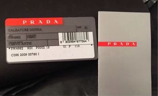 Stivali alti Prada in pelle nera Taglia 41