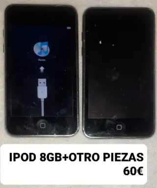 2 iPods 8GB +otro para  Piezas