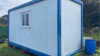 Caseta de obra prefabricada.