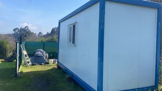 Caseta de obra prefabricada.