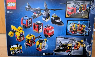 LEGO City 60462 Helicoptero, Camion Bomberos y Sub