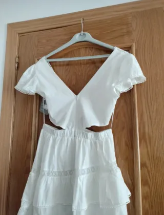 Vestido Ibicenco Blanco Corto