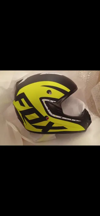 Casco Moto  Negro y Blanco